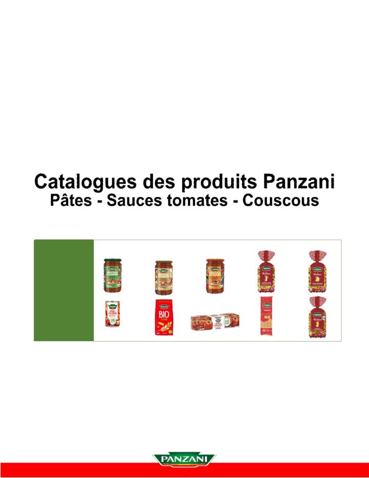Pâtes et sauces tomates Panzani